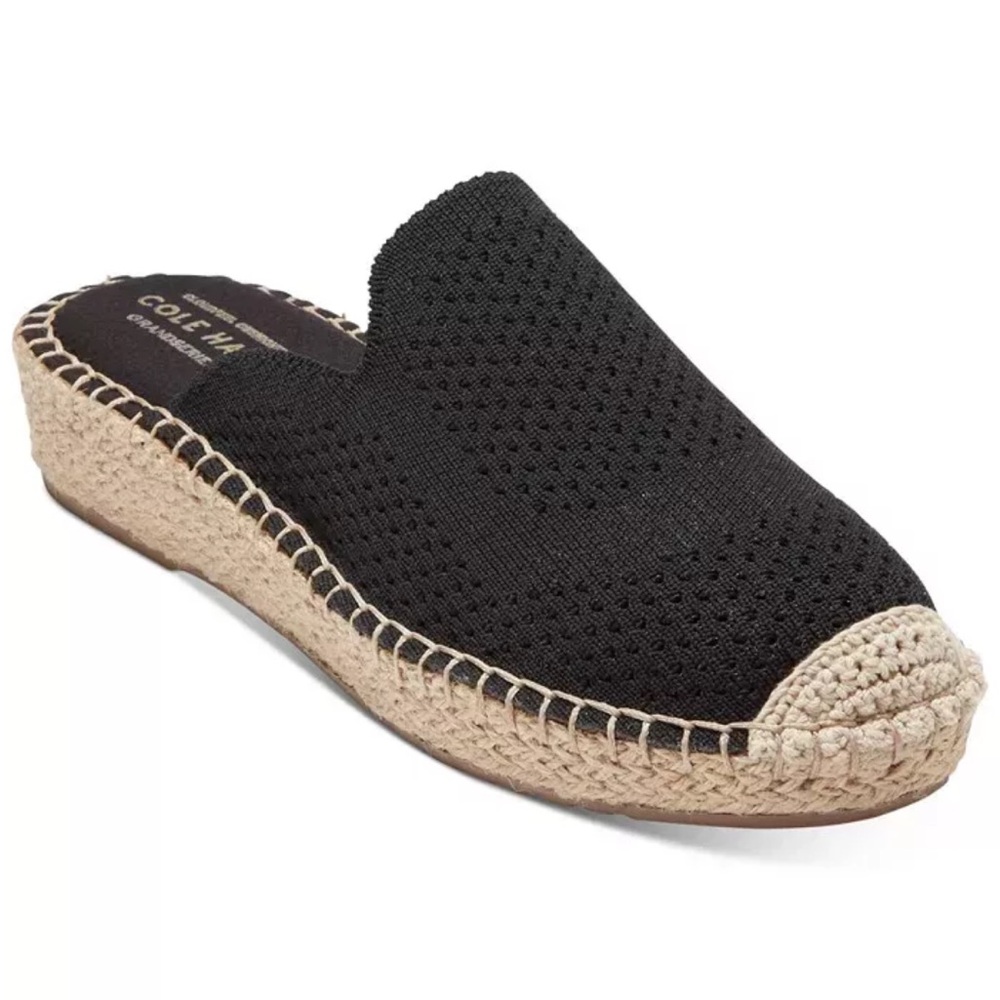 Cole Haan Women's CLOUDFEEL Stitchlite Mules Black Knit SIZE 8
